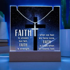 Religious Plaque & Cross Gift Set, Christian Gifts, confirmation gift