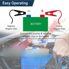 Adapter For Ridgid 18V with 6FT Jumper Cable Car Battery Charger Jump Starter