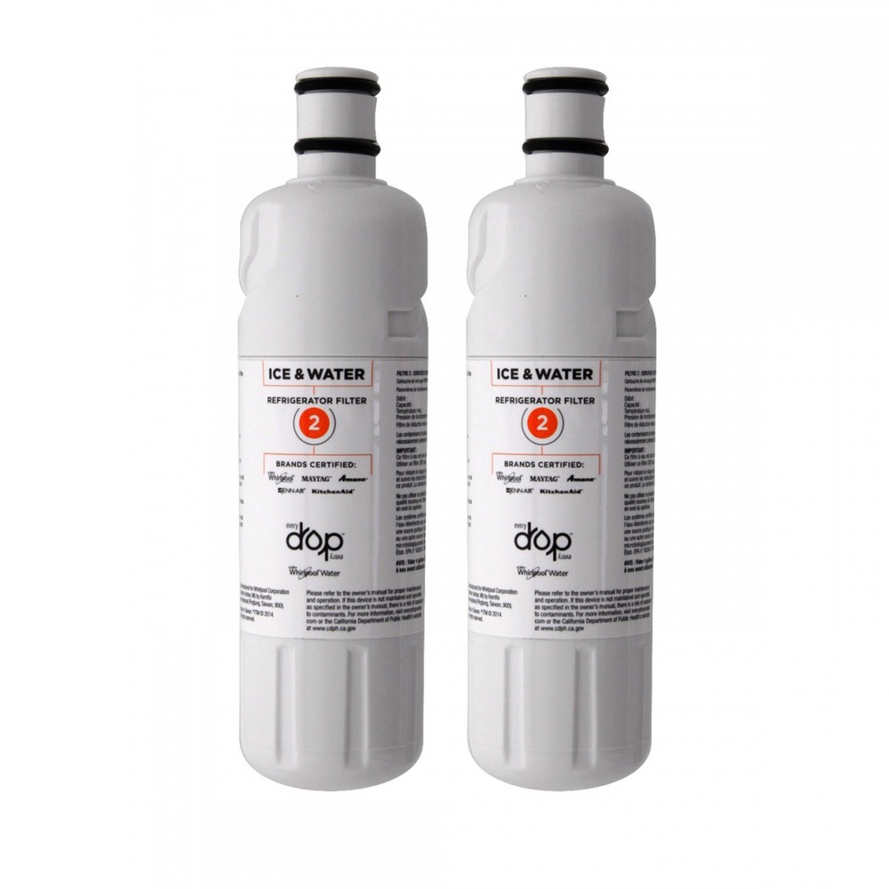 EveryDrop Whirlpool W10413645A EDR2RXD1 FILTER2 Refrigerator Water Filter 2 Pac
