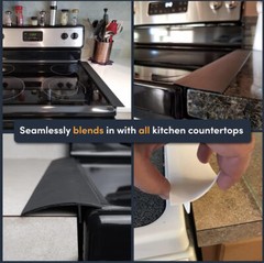 2 PCS 21” Silicone Stove Counter Gap Cover Oven Guard Spill Seal Slit Filler