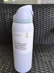 Owala FreeSip Stainless Steel Water Bottle, 40oz, Open Air 40 Ounces,