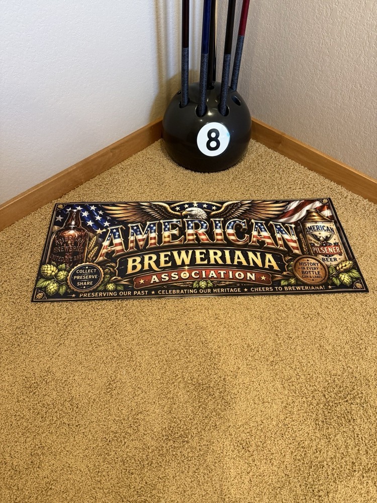 American Beer ABA Spirits Vinyl Banner Shop Mancave
