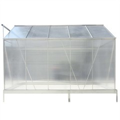 4.2/6.2/10.2ft Greenhouse Walk-in Green House Kit w/ Vent & Rain Gutter Backyard