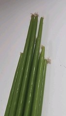 VTG Dipped Danish Candles Hallmark Nordic Olive 10, 15″ In Box Made In Japan