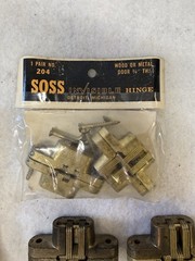 Soss Invisible Hinges 1 Set No. 208 And 1 Set No. 204 Both Unused