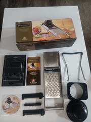 French Mandoline Williams Sonoma Slicer Complete Set Original Box VTG Complete