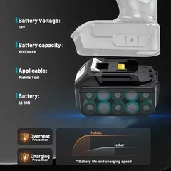 Makita BL1860B-2 18V LXT Lithium-Ion 6.0 Ah Battery – New – USA SHIP
