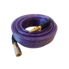 Air Hose 1/4 in x 100 ft, Polyurethane(PU), Reinforced Air Compressor Hose, L