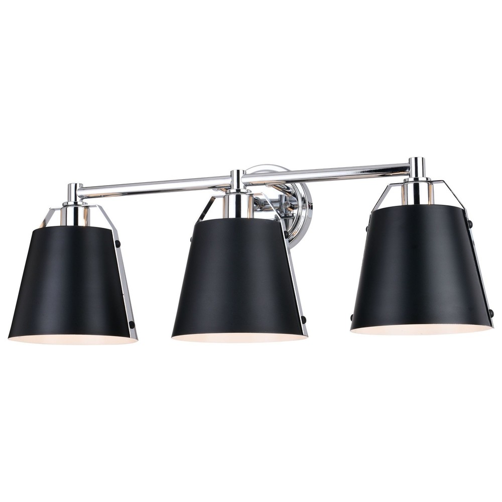 Barrington – 3 Light Bath Vanity In Industrial Style-9.25 Inches Tall and 24.25