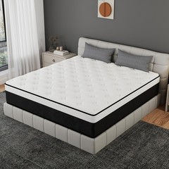 10″/12″/14″ Twin Full Queen King Mattress In a Box Gel Memory Foam Hybrid Spring