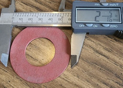 Fiber Mower Blade Washer 1-1/8″ ID x 2-5/16 OD X 1/16″ Thick (lot of 2)