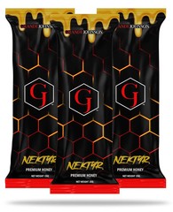 – Nektyr – Organic Premium Natural Pure Honey with Jelly Bee Pollen – Pack of 3