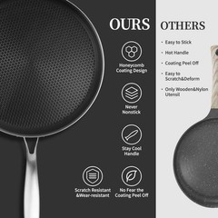 Innerwell Stainless Steel Crepe Pan – 12 Inch Nonstick Crepe Pan, Stainless S…