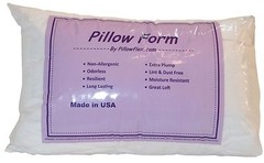 Pillowflex Poly Cotton Pillow Form Inserts Square and Rectangle Machine Washable