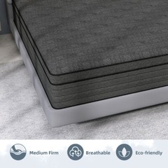 12/14 Inch Mattress in A Box Pocket Spring Memory Foam Twin Full Queen King Size
