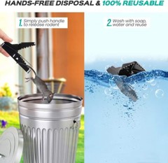 Large Powerful Rat Traps (4 Pack) – Kills Instantly with Powerful Steel Spring