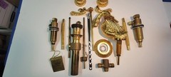 Vintage 24 K Plated Swan Faucet Fixtures New Unused 6 X 6″ Elegant Made InSpain