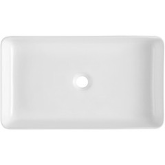 VEVOR Modern Ceramic Vessel Sink 24″x13.8″ Bathroom Vanity Bowl Countertop White