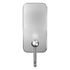 Small Brushed Nickel Hooks: Metal Wall Hooks, Painted Finish, 0.5 lb Capacity