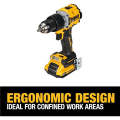 DEWALT 20V MAX Cordless Drill Driver Kit, Electric Drill, Brushless 1/2 Inch