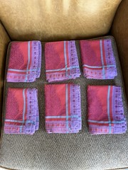 Set of 6 Le Jacquard Francais Primrose Bordier Pour Cotton Placemats from France
