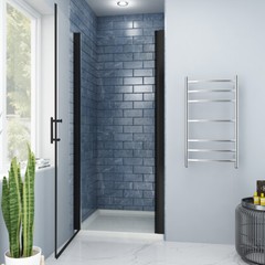 SUNNY SHOWER 26-36″ x72″ Pivot Shower Door Frameless 1/4″ Glass Panel