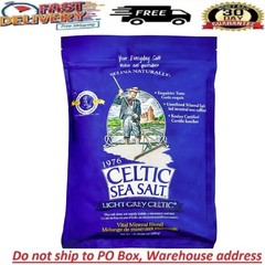 Light Grey Celtic Sea Salt 5 Pound Resealable Bag Additive-Free, Delicious Sea
