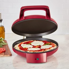 Dash 12″ Pizza Maker and 180 Griddle Dual Cooking Surfaces, Nonstick 450°F Heat