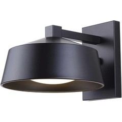 Canarm Lighting LOL613BK Crue LED 7.88 inch Black Outdoor Wall Light