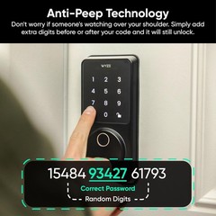 Smart Lock V2 with AI Scanner: Fingerprint Access, Remote Control & 8-Mo Battery