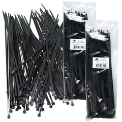 200 Pack Cable Ties Tie Wraps Plastic Nylon Zip Ties Strong Extra Long NEW 12″