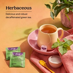 Yogi Tea – Green Tea Pure Green Decaf (4 Pack) Decaffeinated 64 Organic Tea Bags