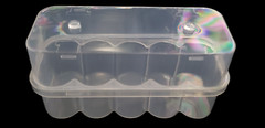 Clear Plastic 10 x 10mL Vial Storage Box Case