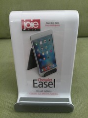 Joie Easel Stand, White with Gray Kitchen Phone/Tablet/Cookbook Holder