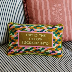 Furbish – Scream 9″ x 15″ Needlepoint Pillow – FP-223