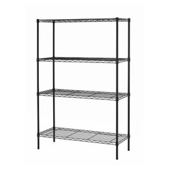 BestOffice 4 Shelf Wire Shelving Unit Garage NSF Wire Shelf Metal Storage Rack
