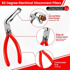 5Pcs Automotive Electrical Disconnect Pliers Kit, Connector Removal Tool, Str…