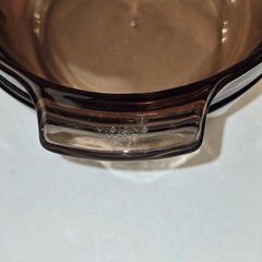 Visions Corning Ware Amber Double Boiler 1.5L Sauce Pan Pyrex Lid Set Vintage