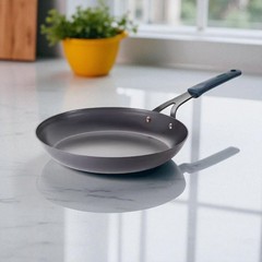 Tramontina Frying Pan Black Carbon Steel Grip Handles Oven Safe Hand Wash Only