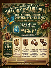 Mocha Java Coffee Beans Medium & Dark Roasted Daily 1 Pound Bags 5 Pounds