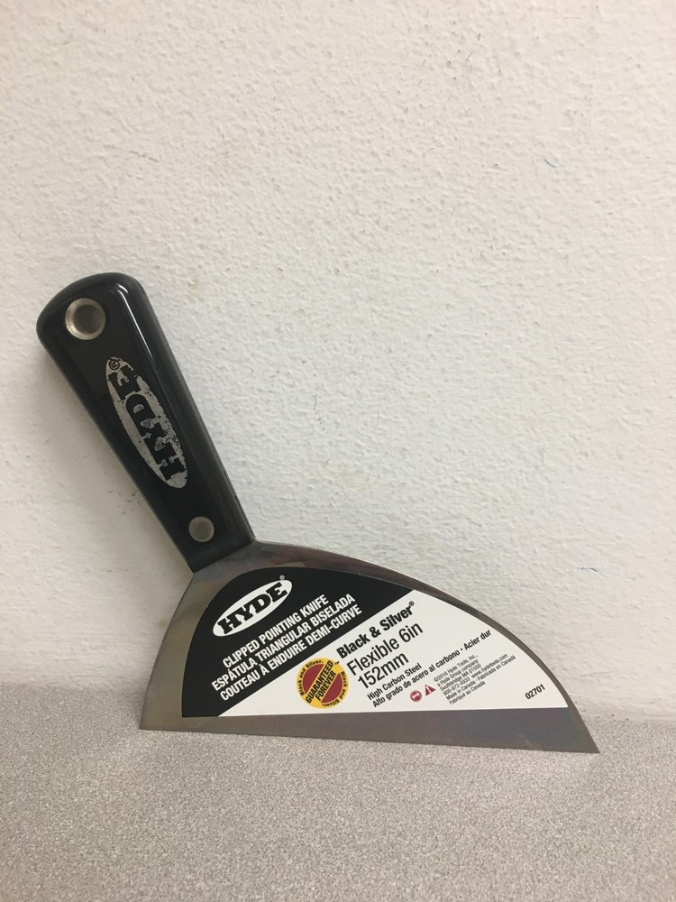 Hyde High Carbon Steel Drywall Pointing Knife 0.63″ X 6″ W X 8″ L 02701