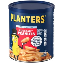 PLANTERS Dry Roasted Peanuts, Plant-Based Protein, 16 Ounce (Pack of 1)