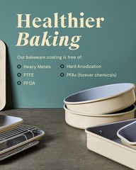 Non-Stick Ceramic 1 lb Loaf Pan – Naturally Slick Ceramic Coating – Non-Toxic…