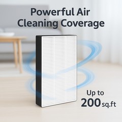 HEPA Filter F1 For Filtrete Air Purifier C01 T02 FAP-C01BA-G1 FAP-T02WA-G1, 4PK