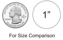 1″ Clear Round Tamper Seal Label Dots Stickers Package Seals 1 Inch Dot