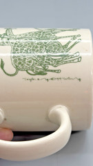 Taylor & Ng Naughty Giraffes 1979 Vintage Coffee Tea Mug Saucy Fun Novelty