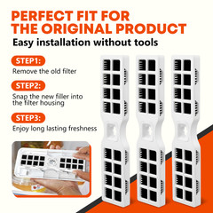 4 PACK FOR Frigidaire FRGPAAF2 PureAir AF-2 GRFC2353AF Air Filter Replacement