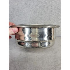 Vintage FlavorSeal Stainless Steel 3 Piece Double Boiler Set Brown Handles