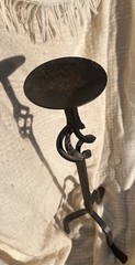 Gorgeously Aged Freestanding Floor Candlestick Holder for Taper Candle 16-20in
