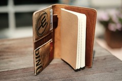 FC Goods 6.5in Notebook Cover – Handcrafted with Vintage Baseball Glove Leather
